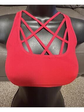 BRA Victoria's Secret Sport Red Strappy Back Sports Bra